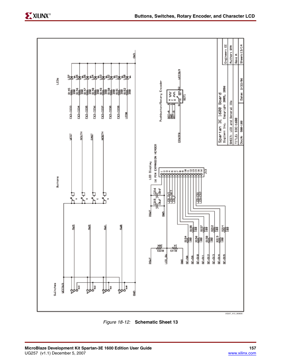 Xilinx MIcroblaze Development Spartan-3E 1600E User Manual | Page 159 / 168
