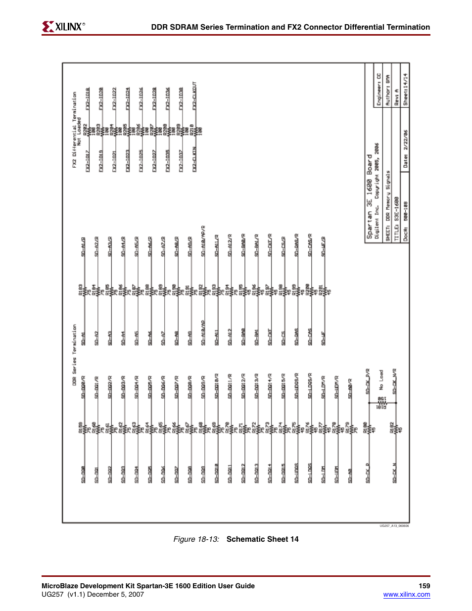 Xilinx MIcroblaze Development Spartan-3E 1600E User Manual | Page 161 / 168