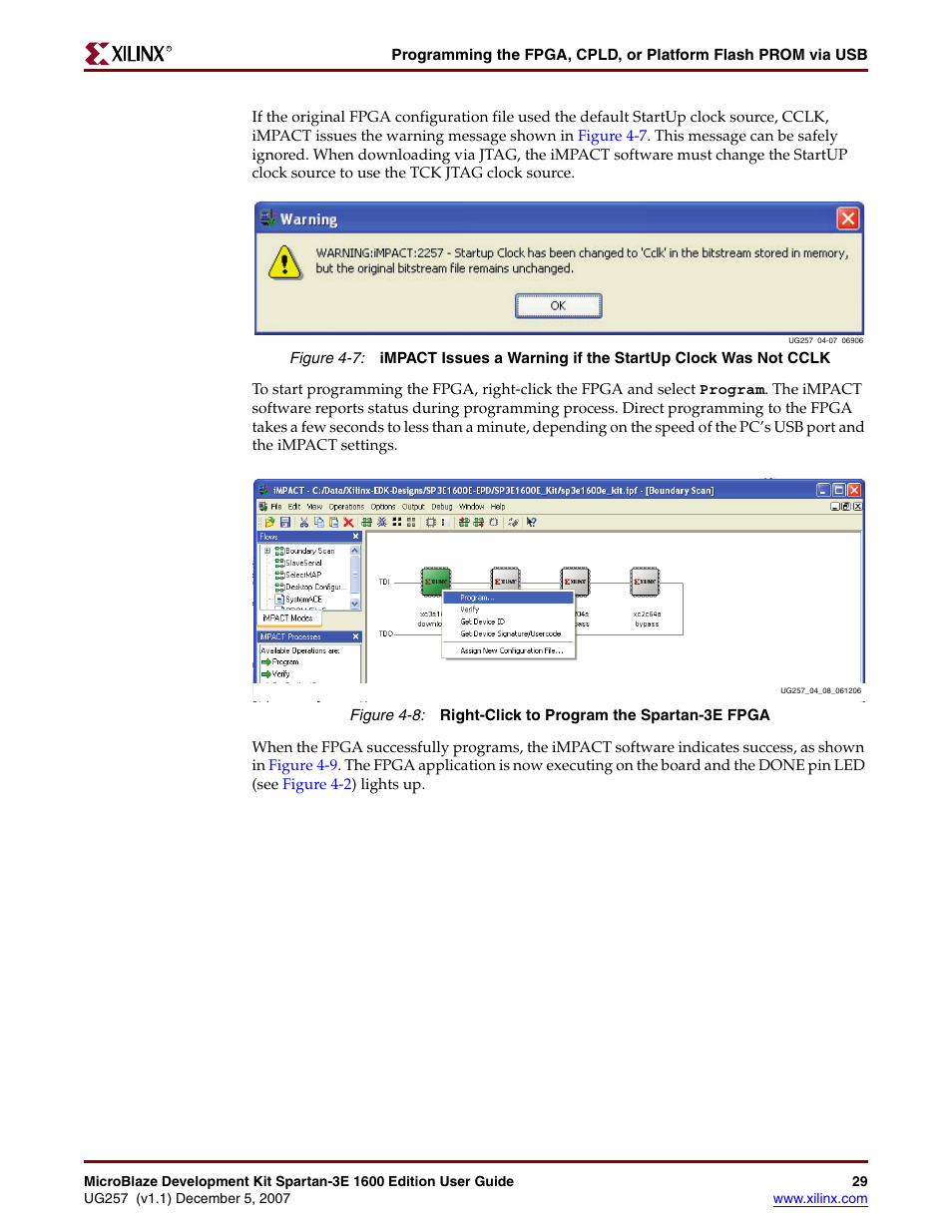 Xilinx MIcroblaze Development Spartan-3E 1600E User Manual | Page 31 / 168