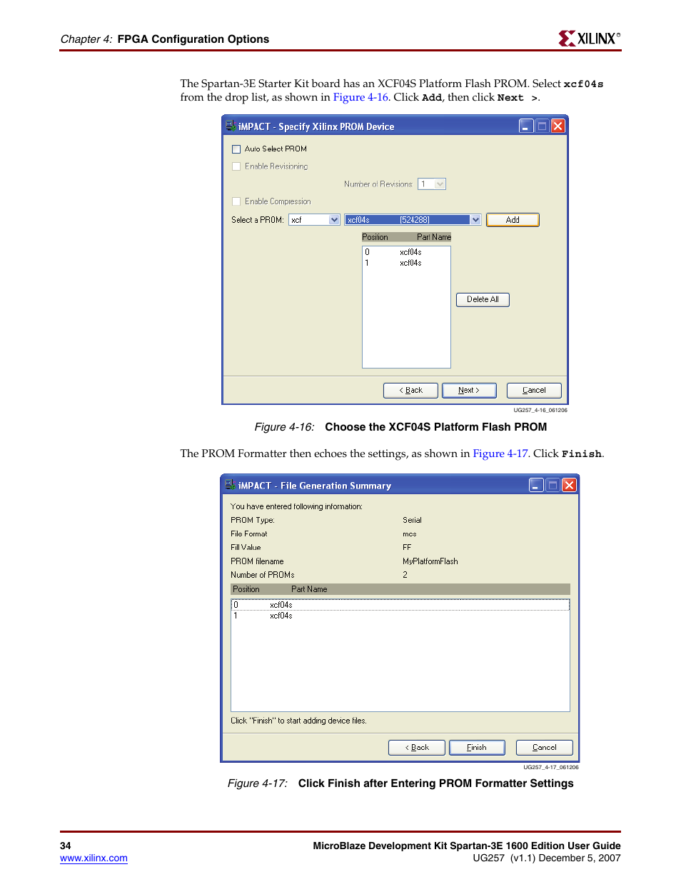 Xilinx MIcroblaze Development Spartan-3E 1600E User Manual | Page 36 / 168