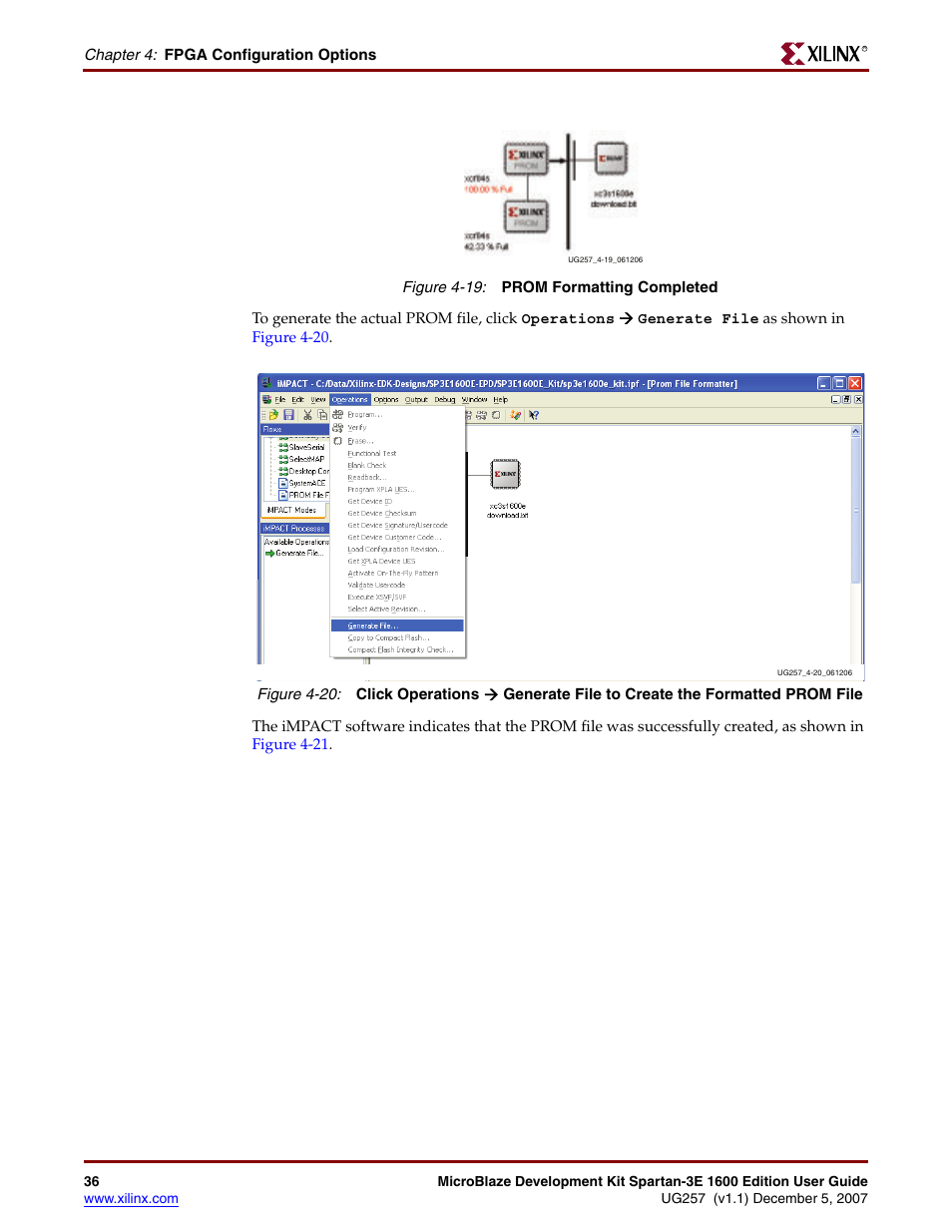 Xilinx MIcroblaze Development Spartan-3E 1600E User Manual | Page 38 / 168
