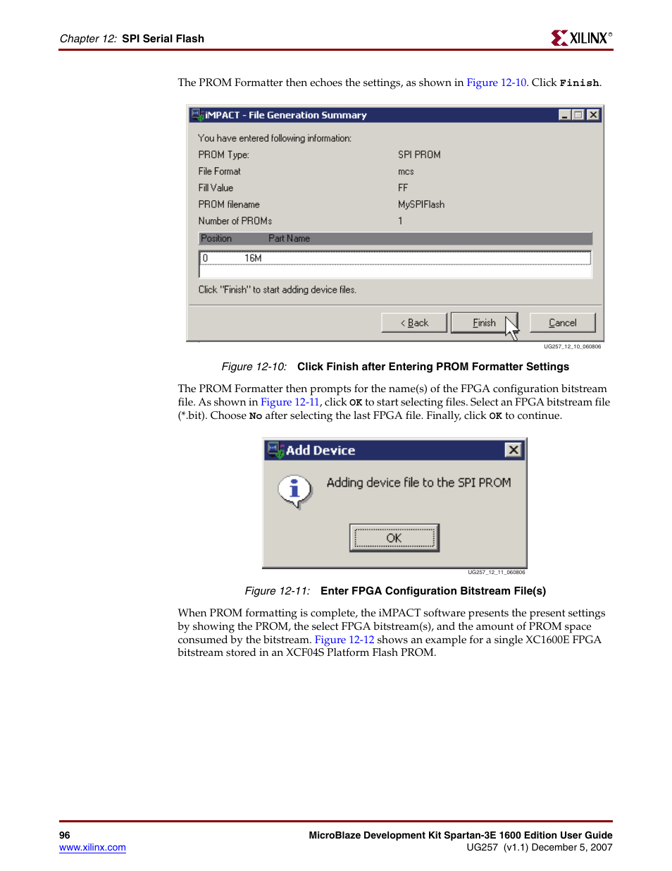 Xilinx MIcroblaze Development Spartan-3E 1600E User Manual | Page 98 / 168