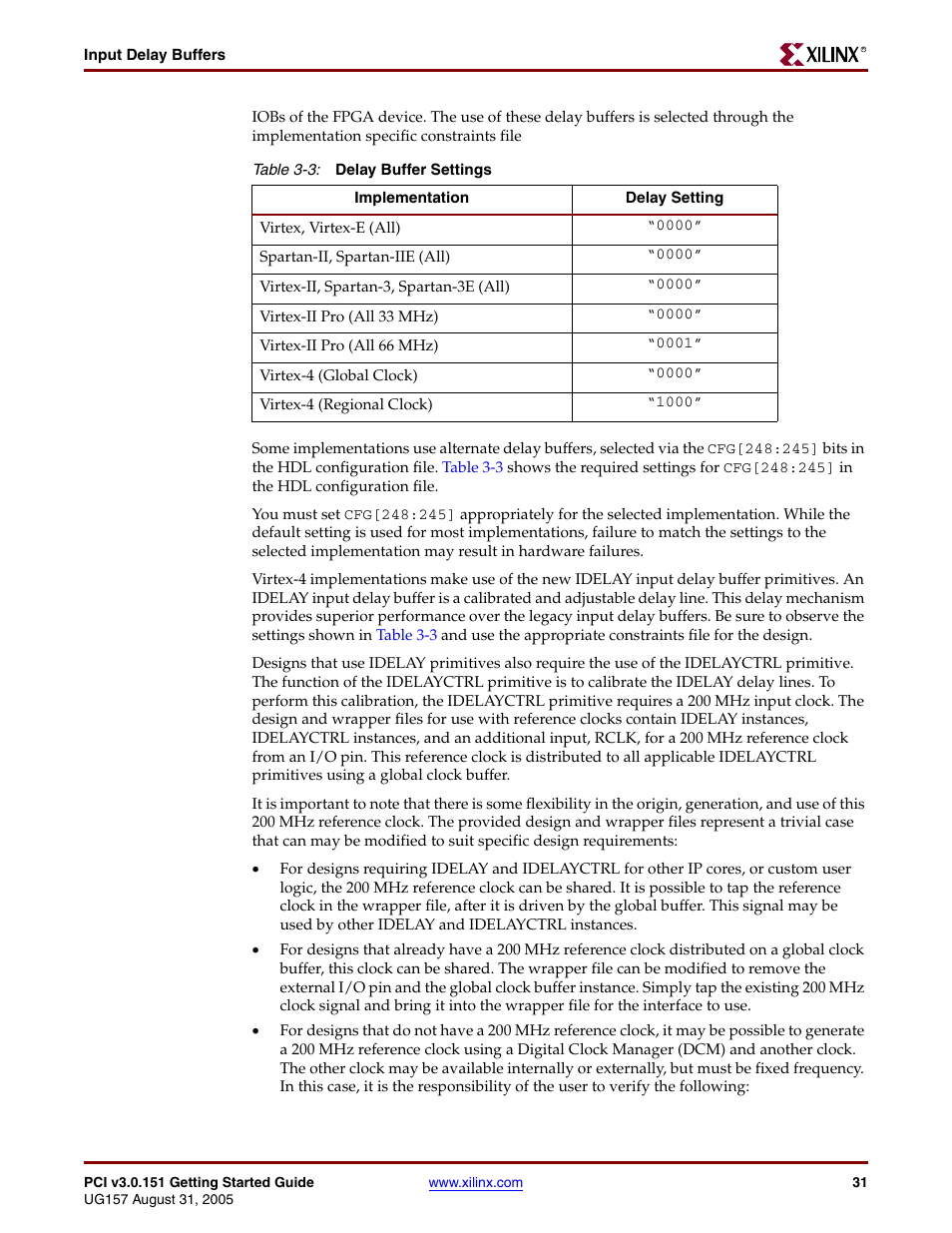 Xilinx LogiCore PCI v3.0 User Manual | Page 31 / 58