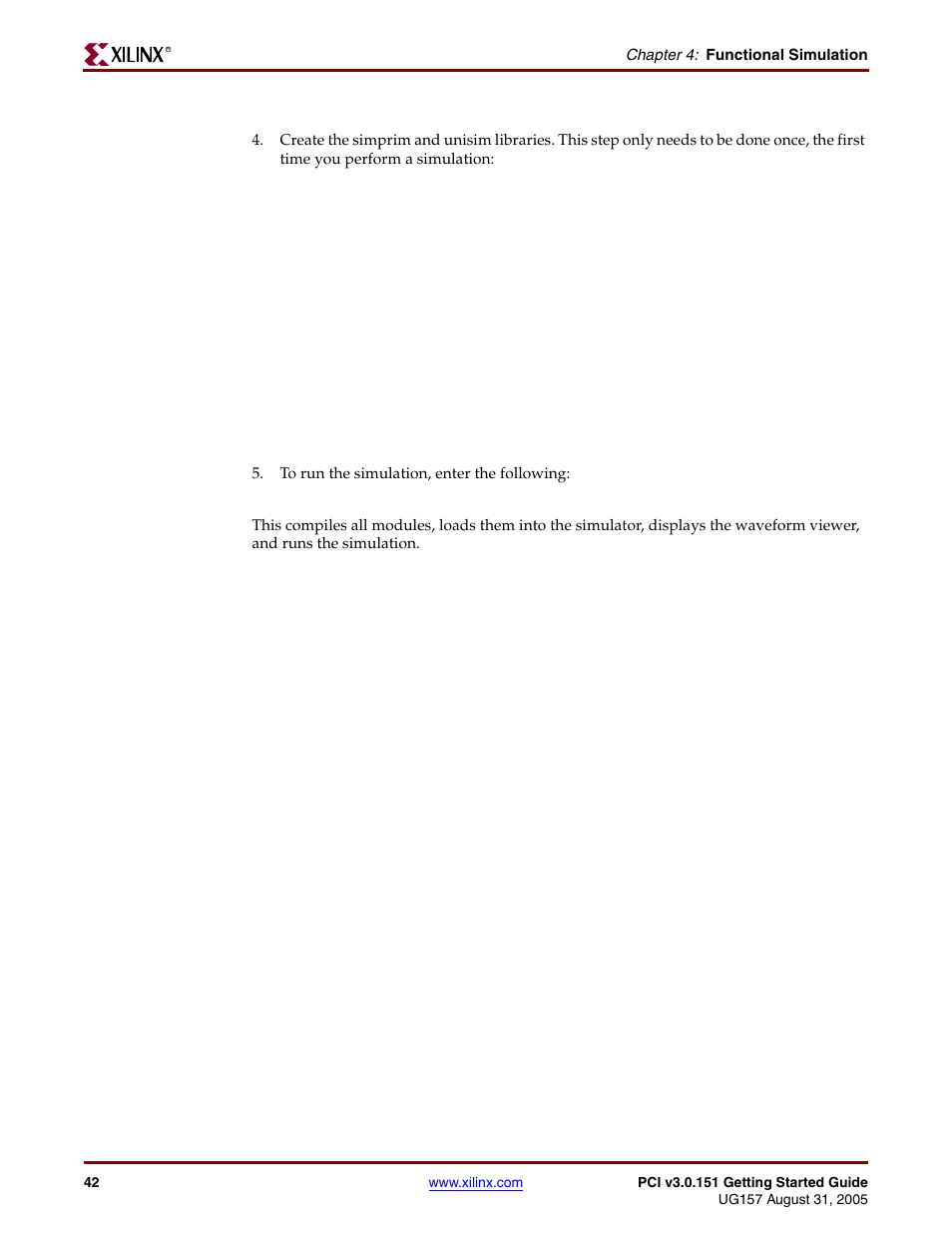 Xilinx LogiCore PCI v3.0 User Manual | Page 42 / 58