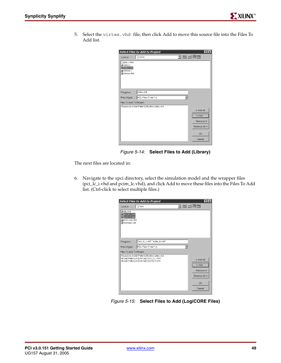 Xilinx LogiCore PCI v3.0 User Manual | Page 49 / 58