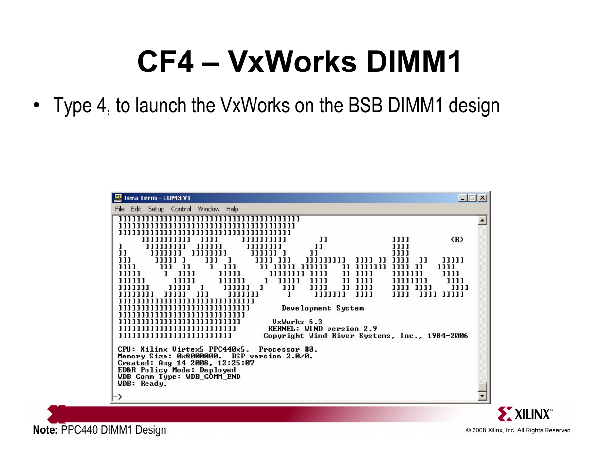 Cf4 – vxworks dimm1 | Xilinx ML510 User Manual | Page 21 / 43