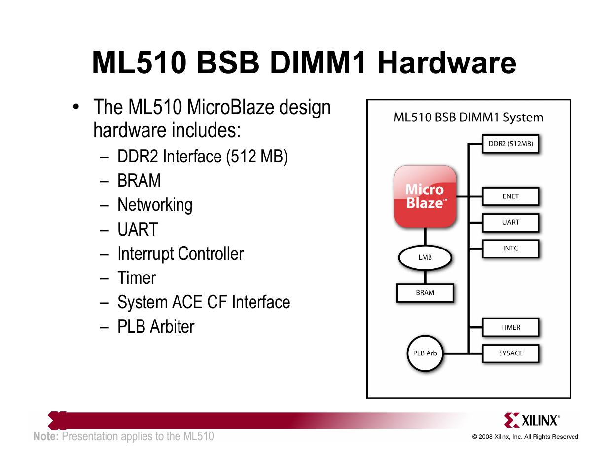 Ml510 bsb dimm1 hardware | Xilinx ML510 User Manual | Page 5 / 43