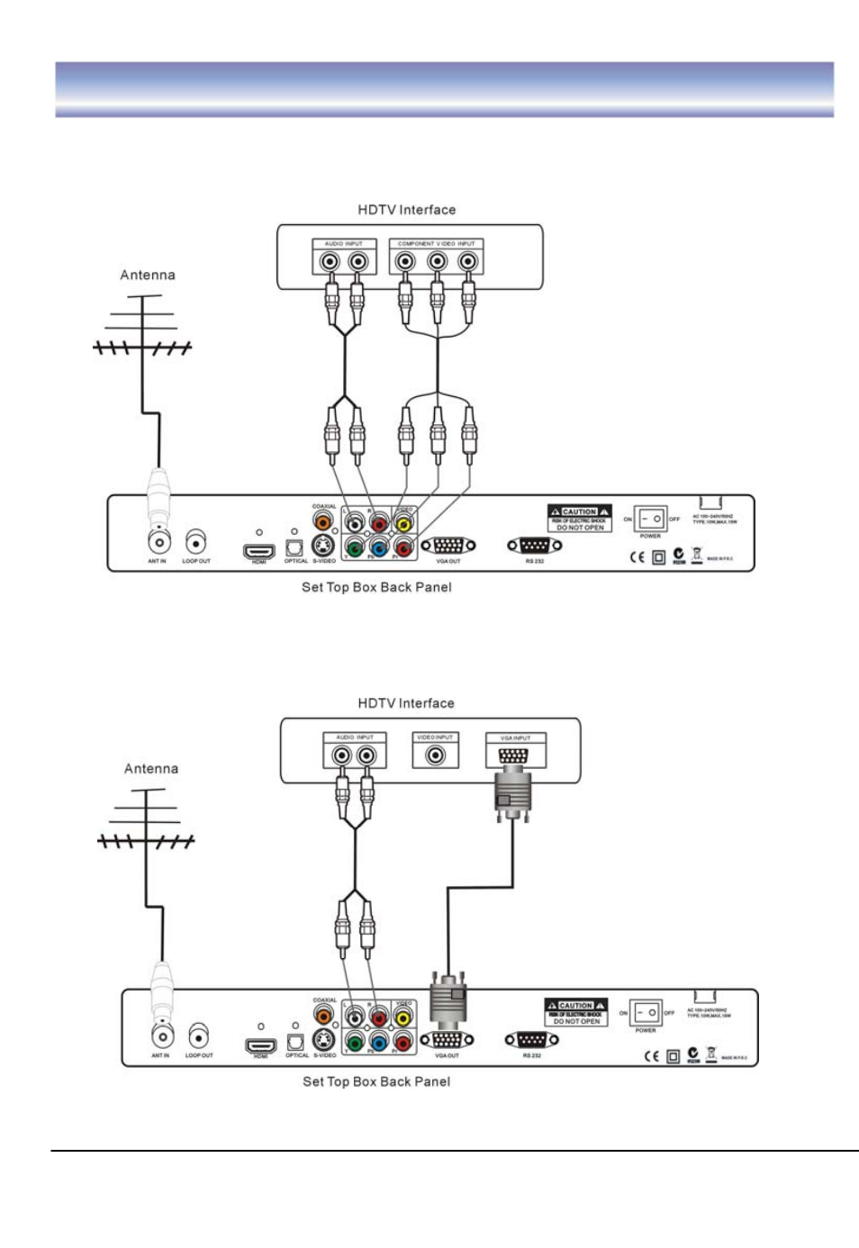 Installation and connections | 888 Digital High Definition Digital Set Top Box HD4000 User Manual | Page 10 / 27