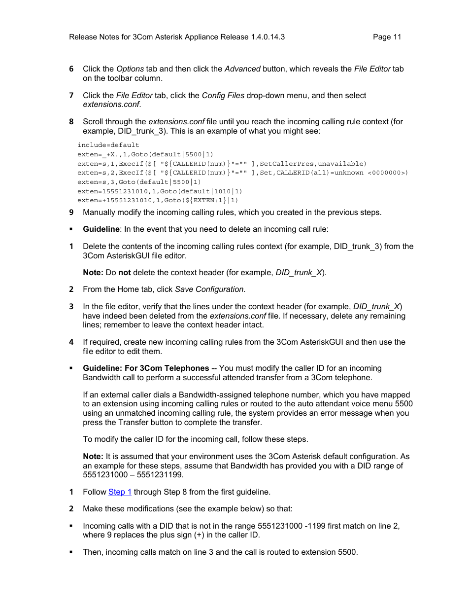 3Com Notes for 3Com User Manual | Page 11 / 16