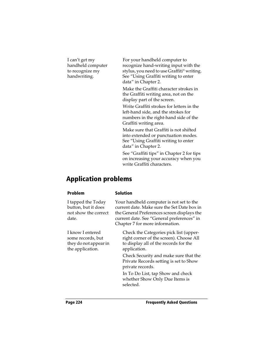 Application problems | 3Com TRGpro User Manual | Page 232 / 260