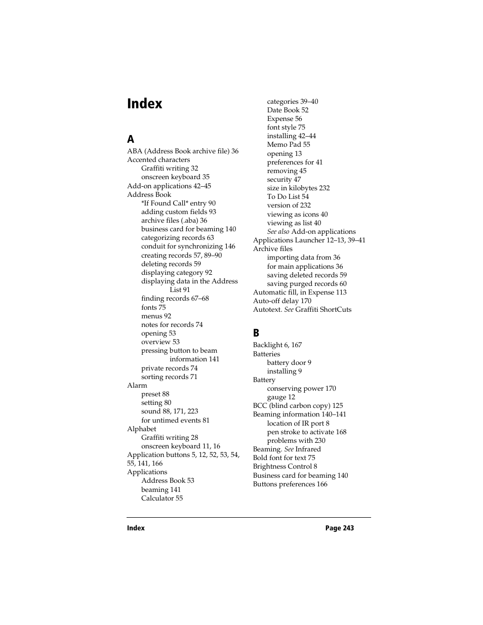 Index | 3Com TRGpro User Manual | Page 251 / 260