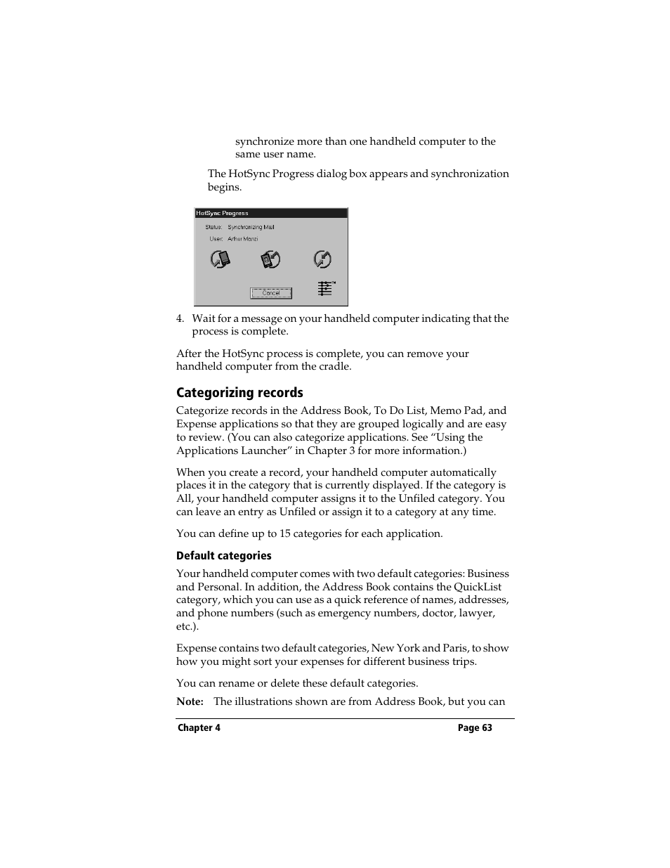 Categorizing records, Default categories | 3Com TRGpro User Manual | Page 71 / 260