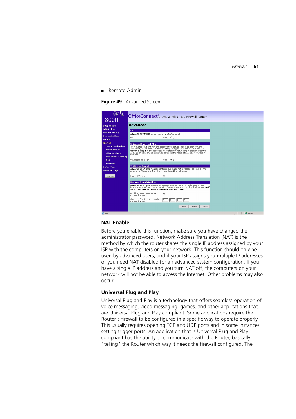 3Com 3CRWE754G72-A User Manual | Page 61 / 110