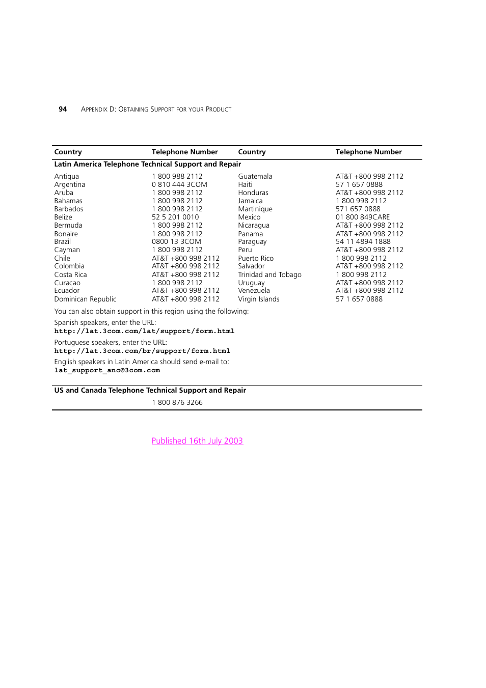3Com 3CRWE754G72-A User Manual | Page 94 / 110