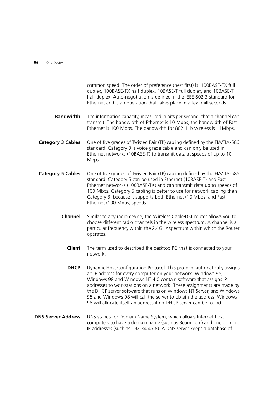 3Com 3CRWE754G72-A User Manual | Page 96 / 110
