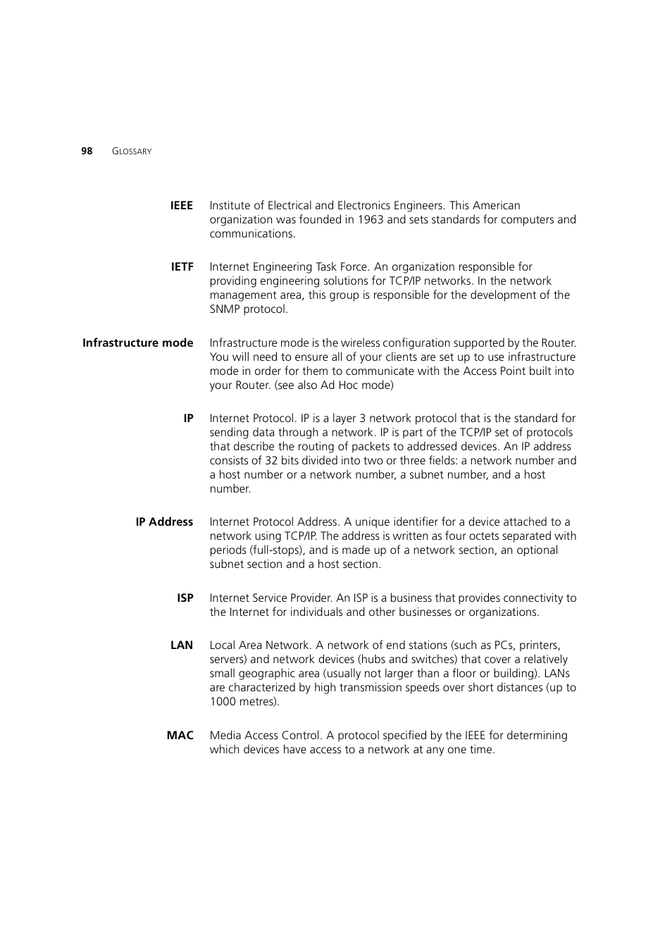 3Com 3CRWE754G72-A User Manual | Page 98 / 110