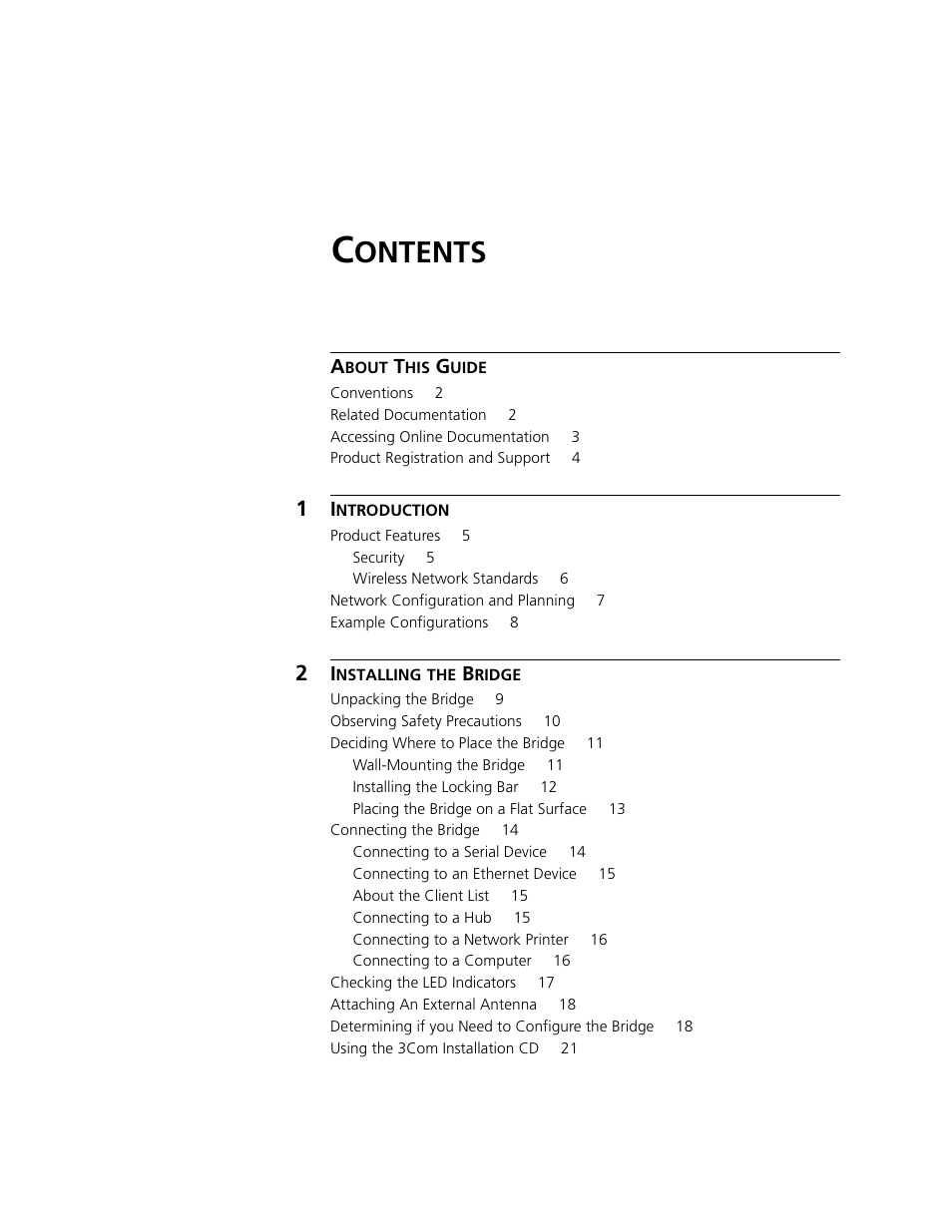 Ontents | 3Com WL-560 User Manual | Page 3 / 70