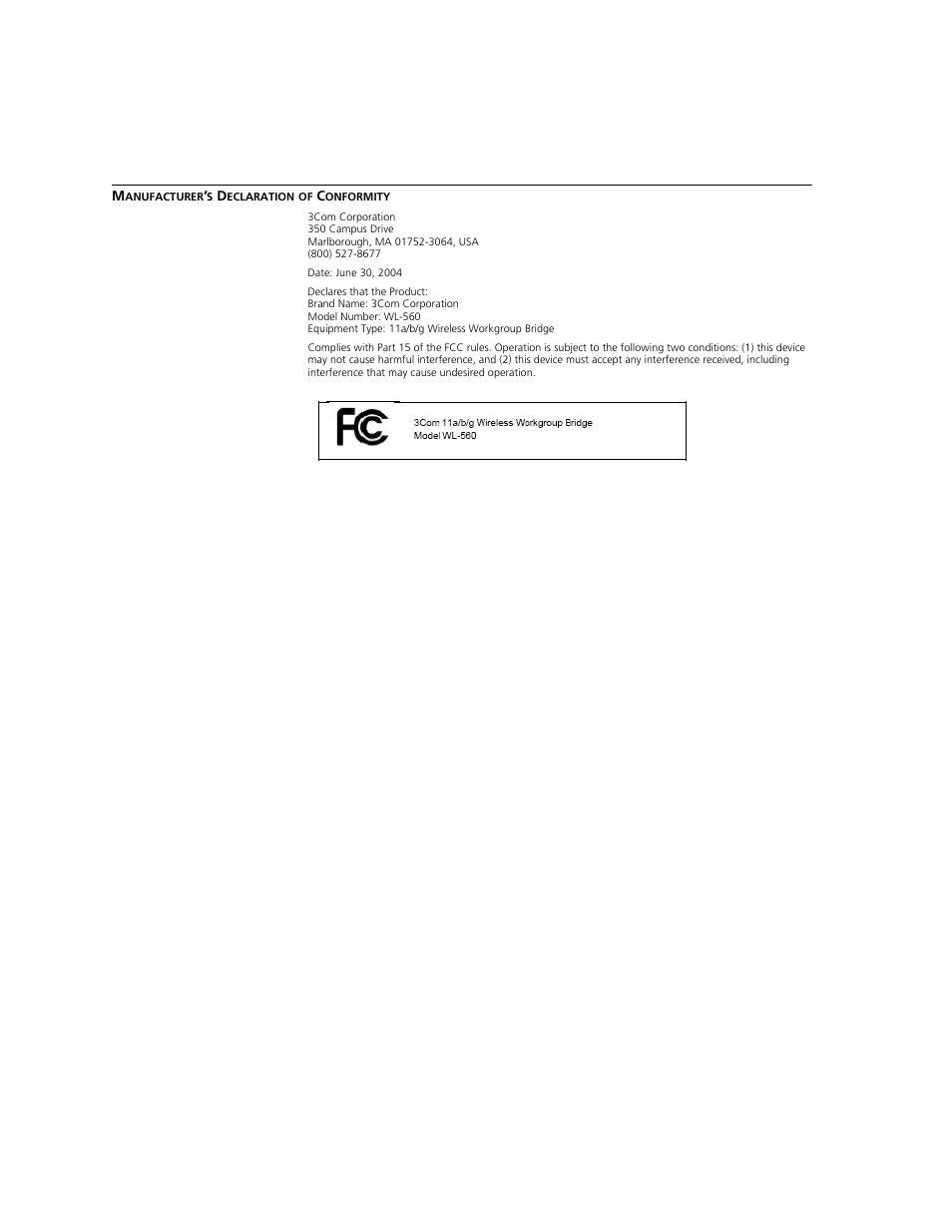3Com WL-560 User Manual | Page 66 / 70