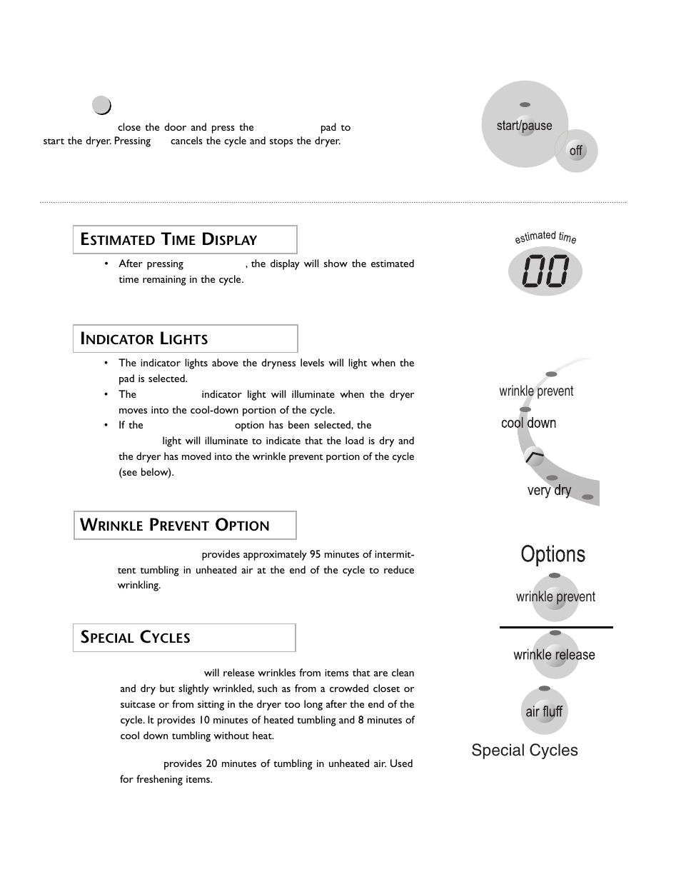 Step 5, Special cycles | Maytage Neptune Dryer MD55 User Manual | Page 7 / 36