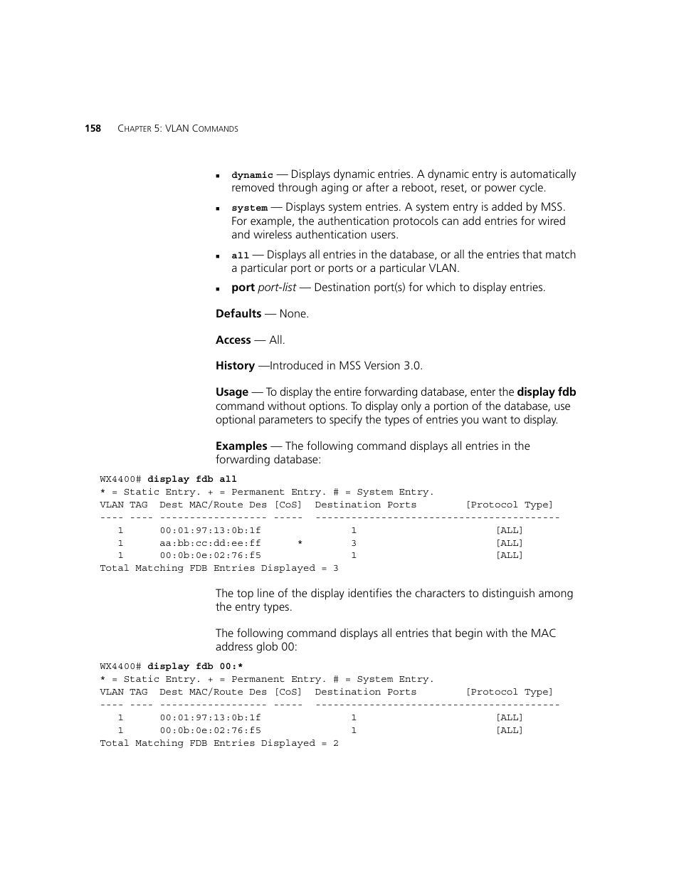 3Com WXR100 3CRWXR10095A User Manual | Page 158 / 800