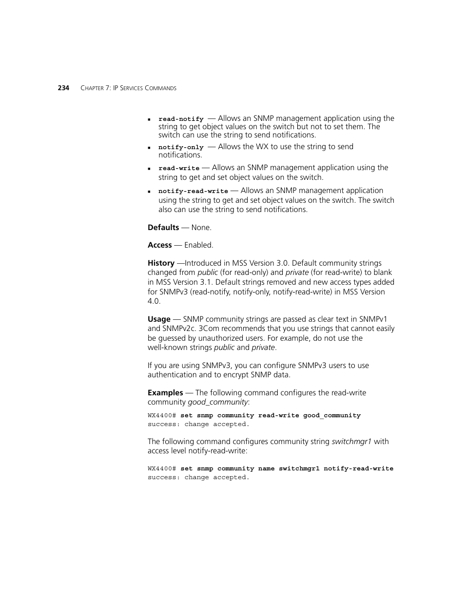 3Com WXR100 3CRWXR10095A User Manual | Page 234 / 800