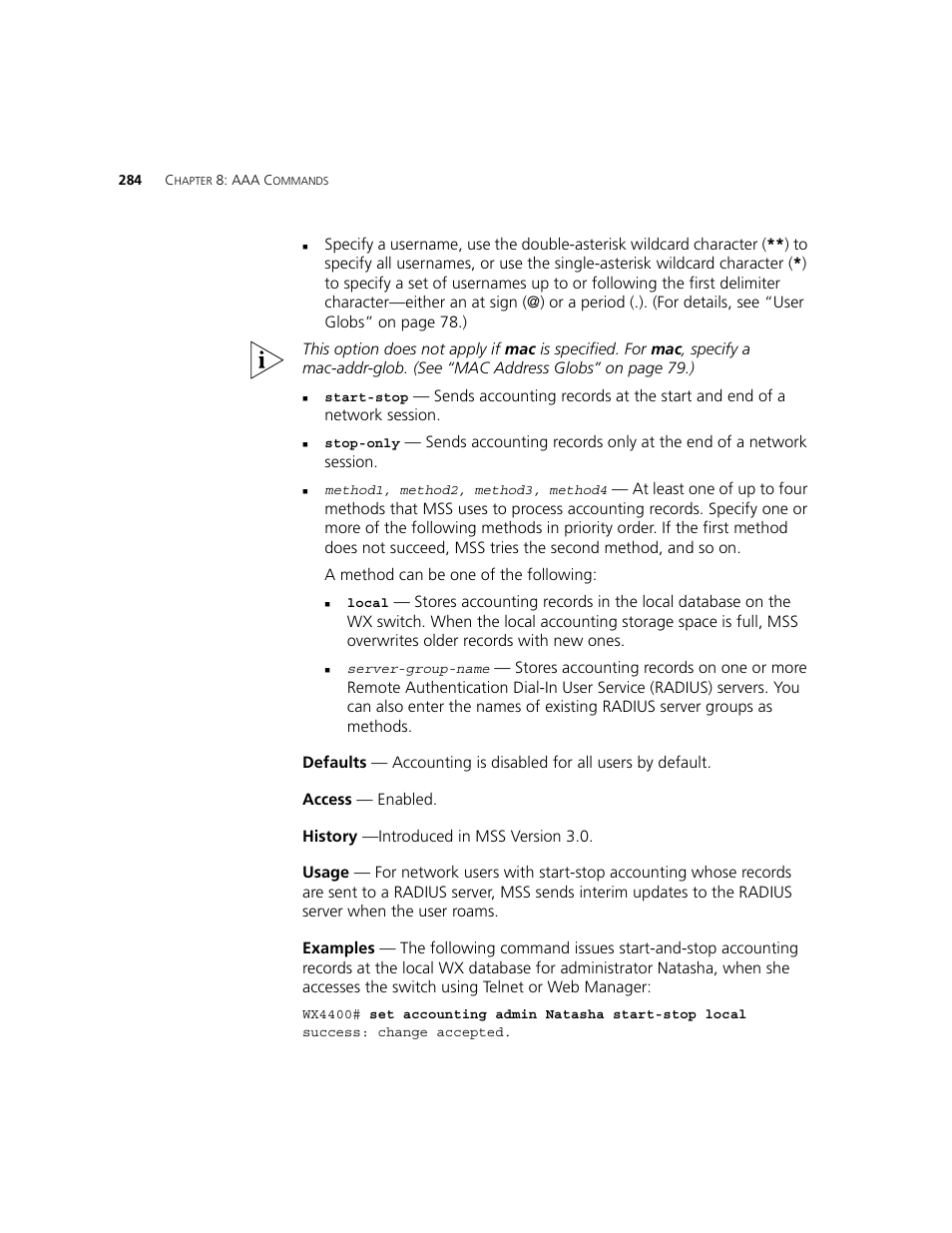 3Com WXR100 3CRWXR10095A User Manual | Page 284 / 800