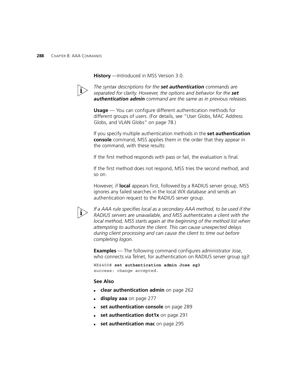 3Com WXR100 3CRWXR10095A User Manual | Page 288 / 800