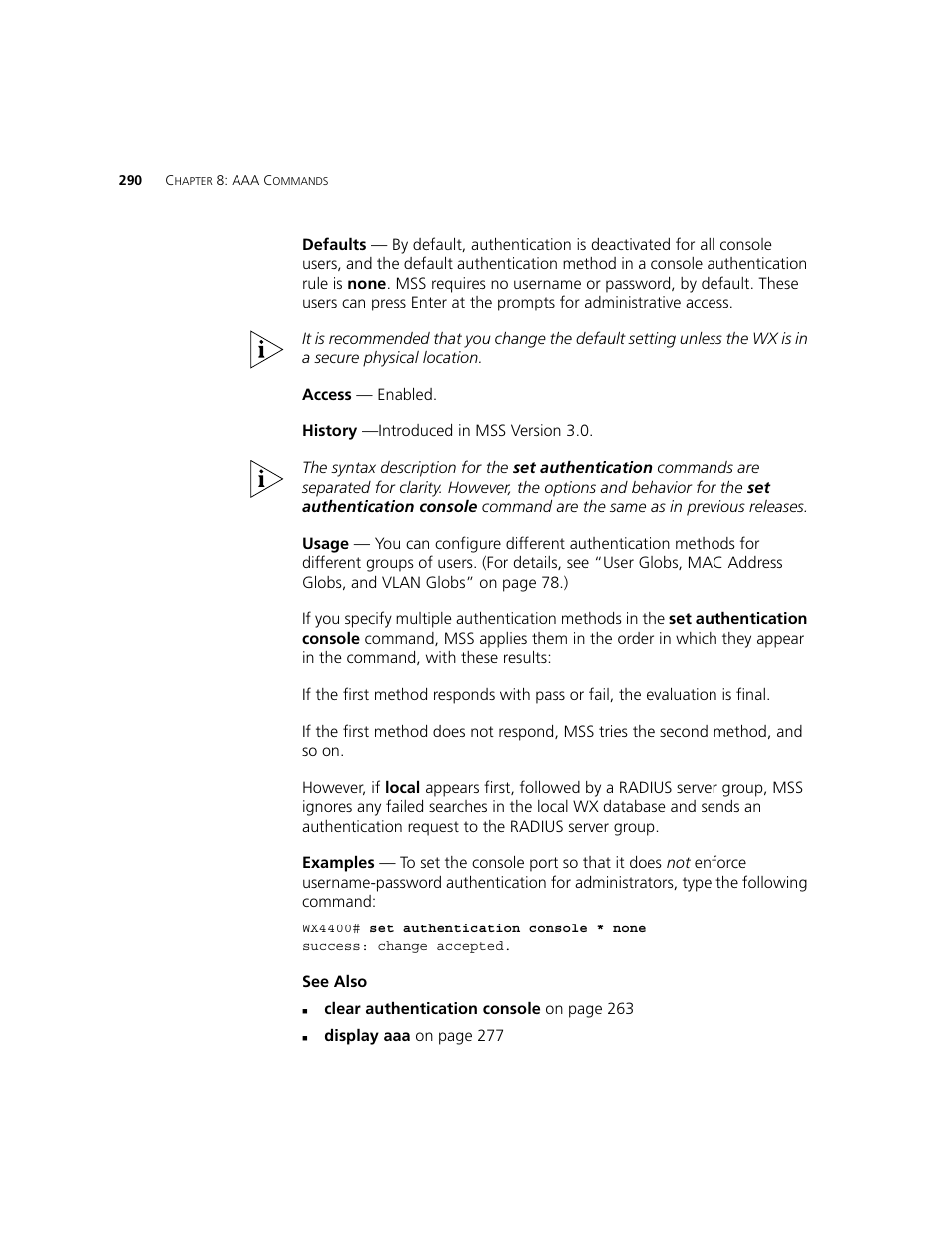 3Com WXR100 3CRWXR10095A User Manual | Page 290 / 800