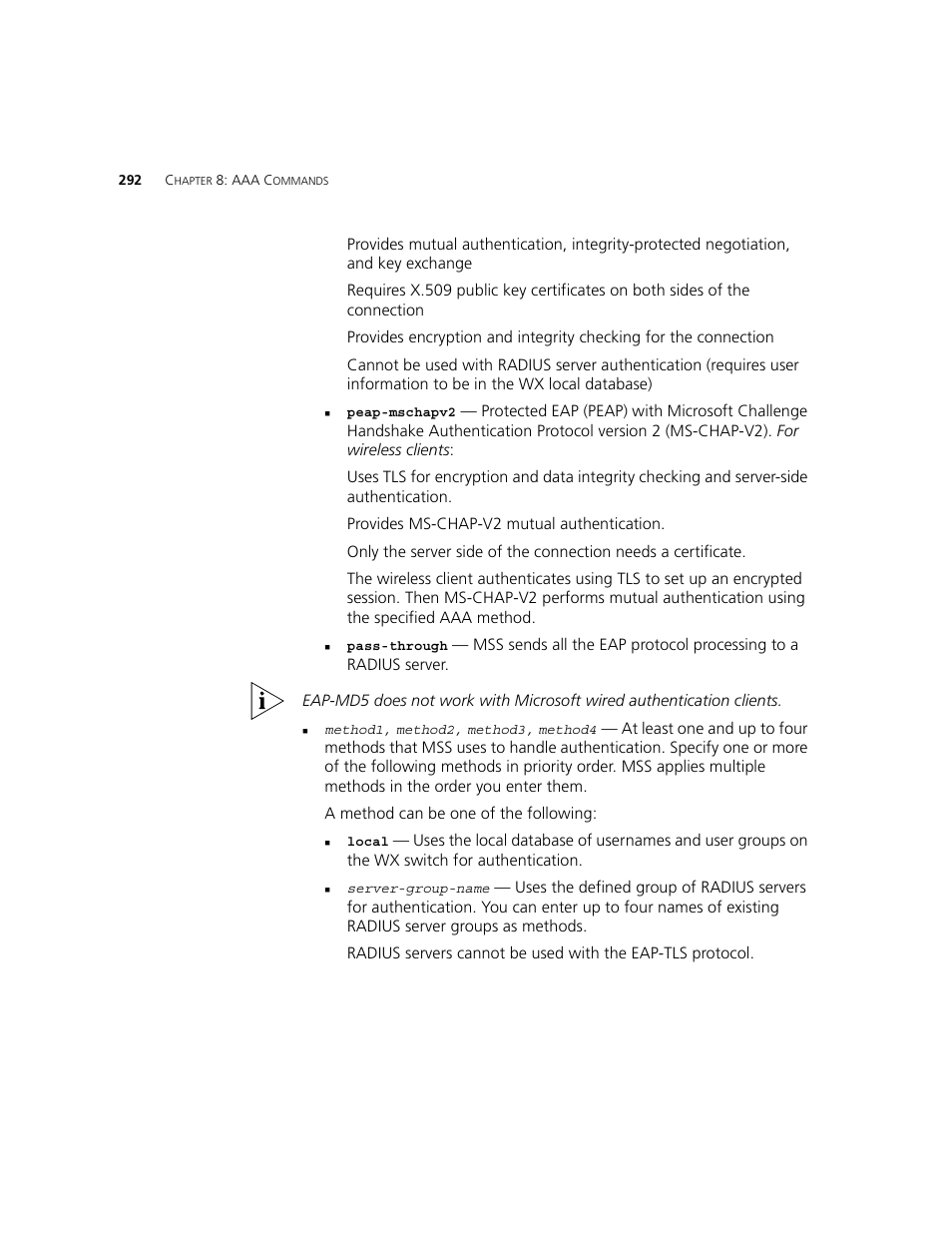 3Com WXR100 3CRWXR10095A User Manual | Page 292 / 800