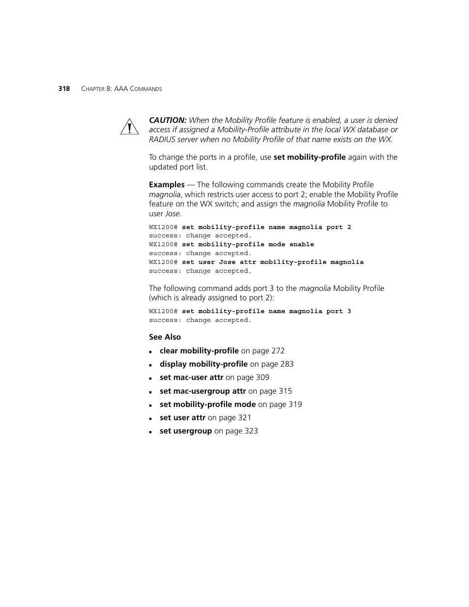 3Com WXR100 3CRWXR10095A User Manual | Page 318 / 800