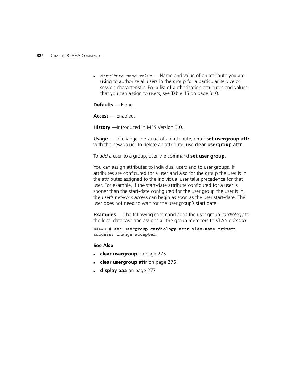 3Com WXR100 3CRWXR10095A User Manual | Page 324 / 800