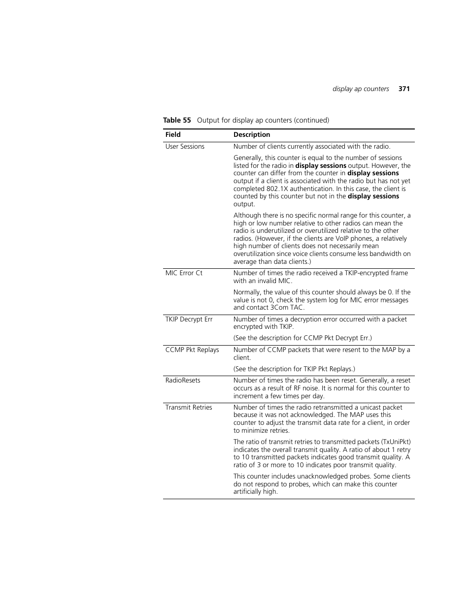 3Com WXR100 3CRWXR10095A User Manual | Page 371 / 800