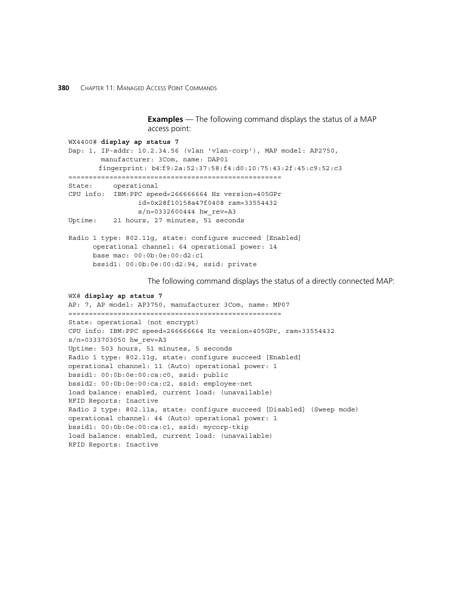 3Com WXR100 3CRWXR10095A User Manual | Page 380 / 800