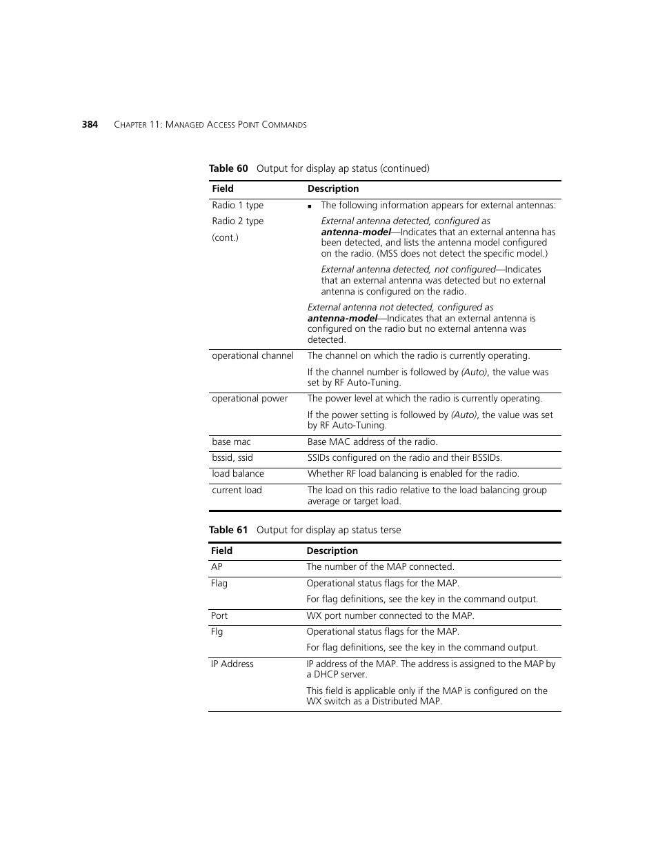 3Com WXR100 3CRWXR10095A User Manual | Page 384 / 800