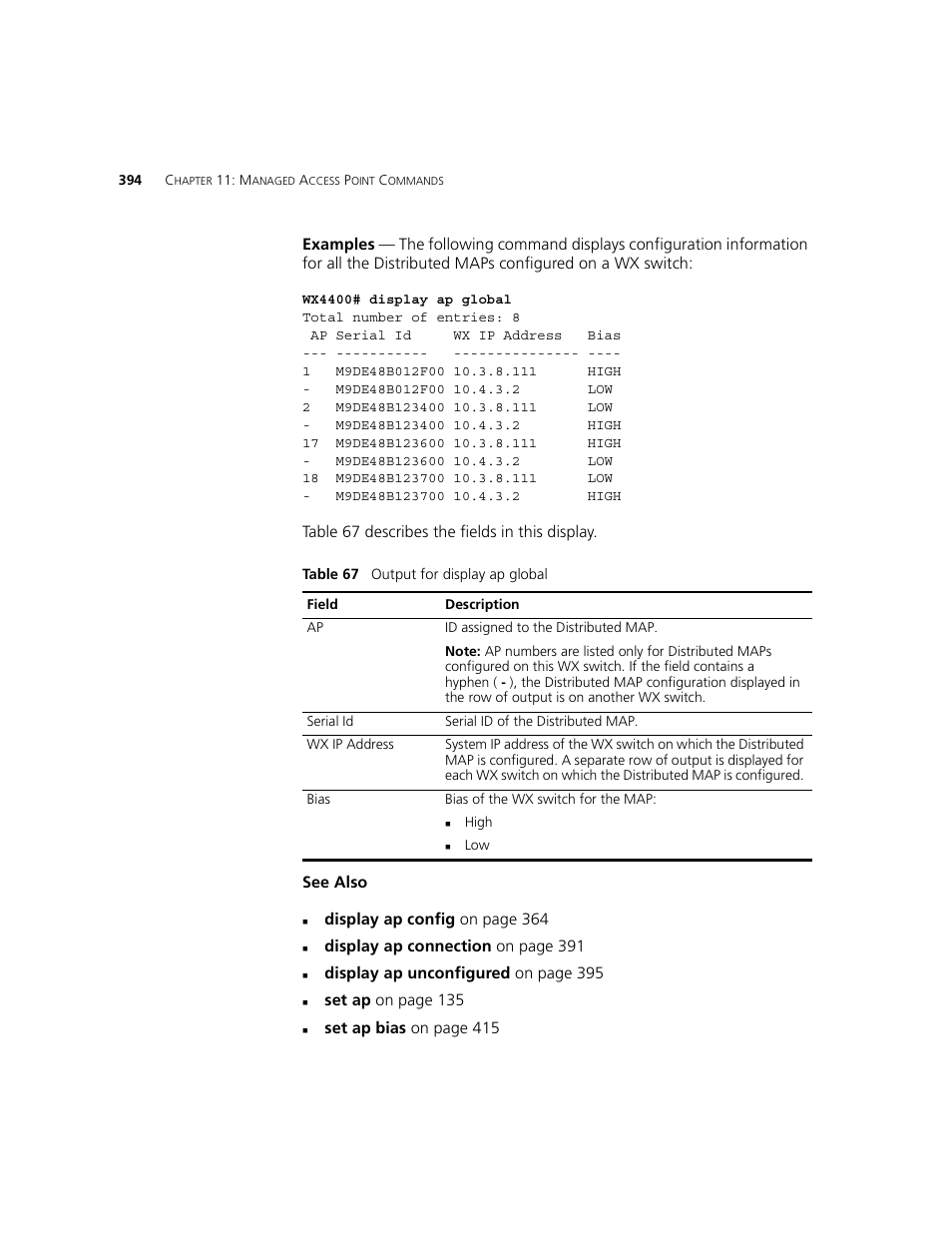 3Com WXR100 3CRWXR10095A User Manual | Page 394 / 800