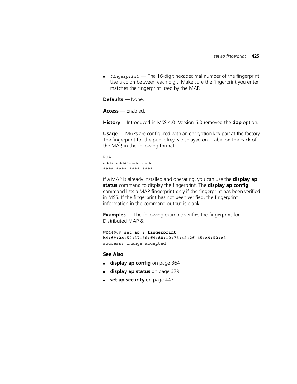 3Com WXR100 3CRWXR10095A User Manual | Page 425 / 800