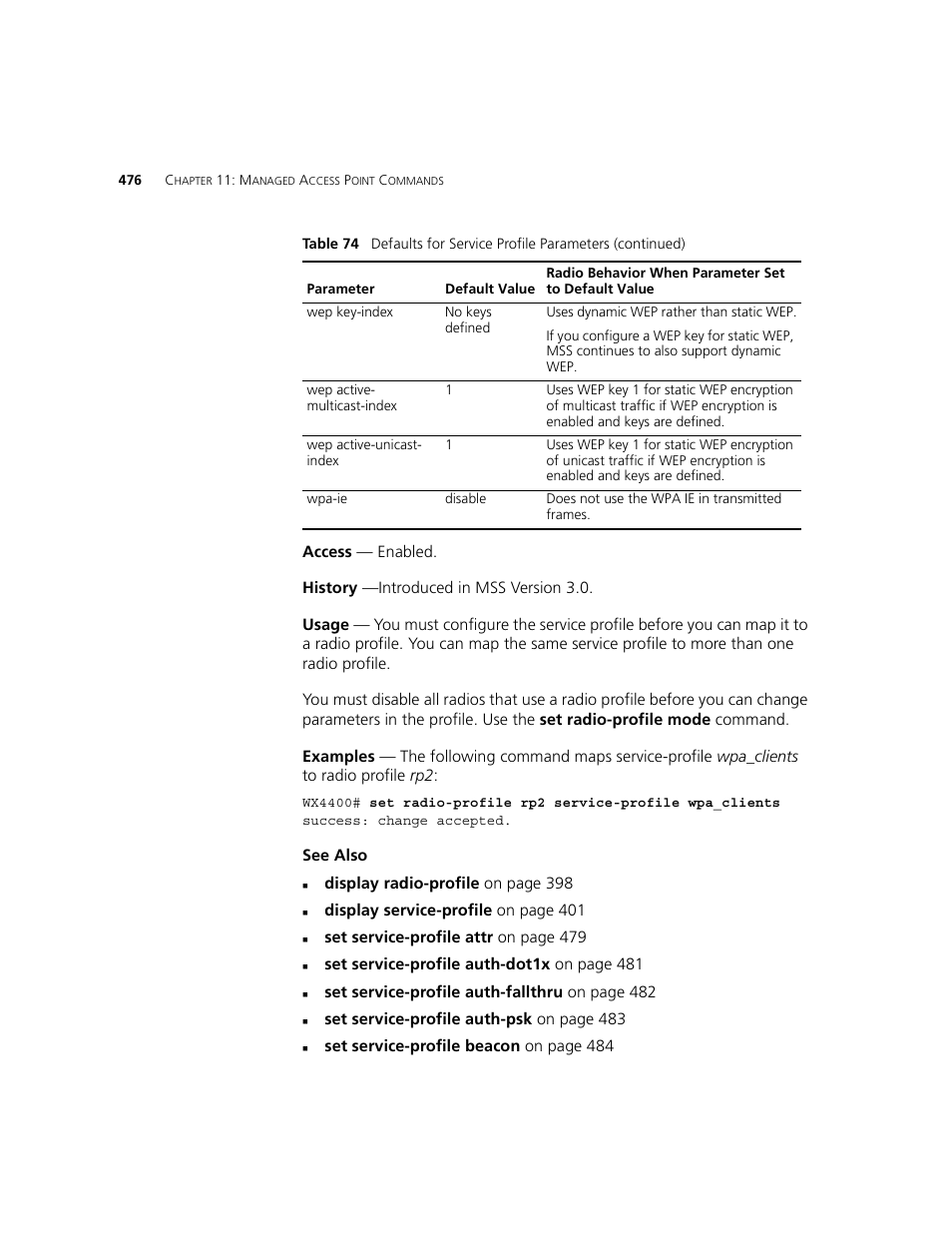 3Com WXR100 3CRWXR10095A User Manual | Page 476 / 800