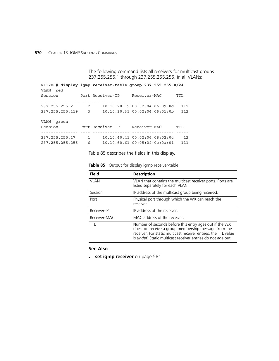 3Com WXR100 3CRWXR10095A User Manual | Page 570 / 800