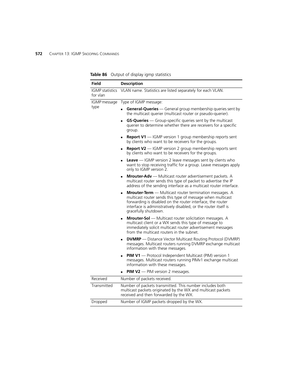 3Com WXR100 3CRWXR10095A User Manual | Page 572 / 800