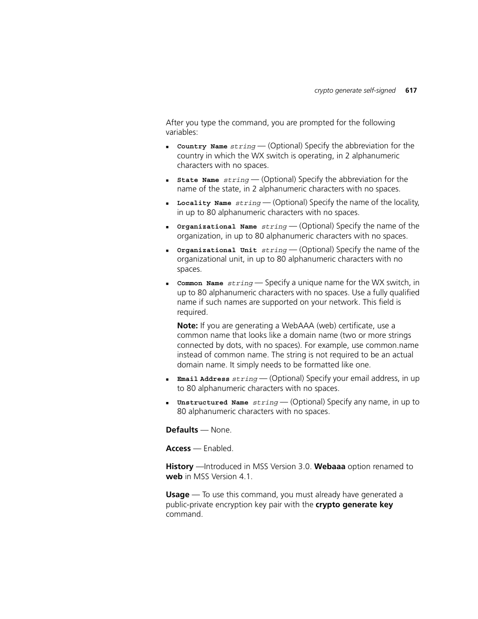 3Com WXR100 3CRWXR10095A User Manual | Page 617 / 800