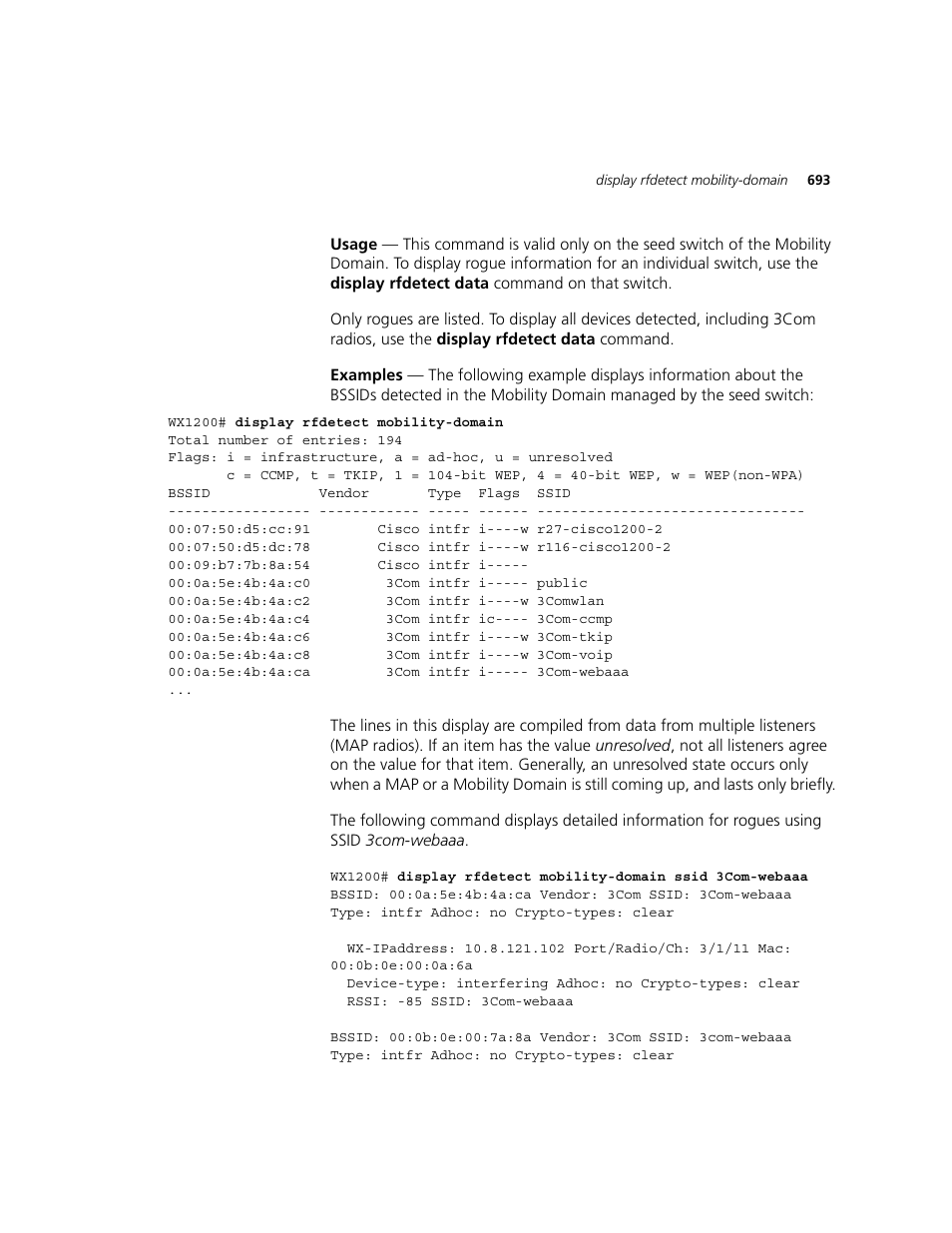 3Com WXR100 3CRWXR10095A User Manual | Page 693 / 800