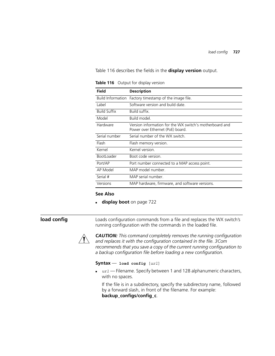 Load config | 3Com WXR100 3CRWXR10095A User Manual | Page 727 / 800