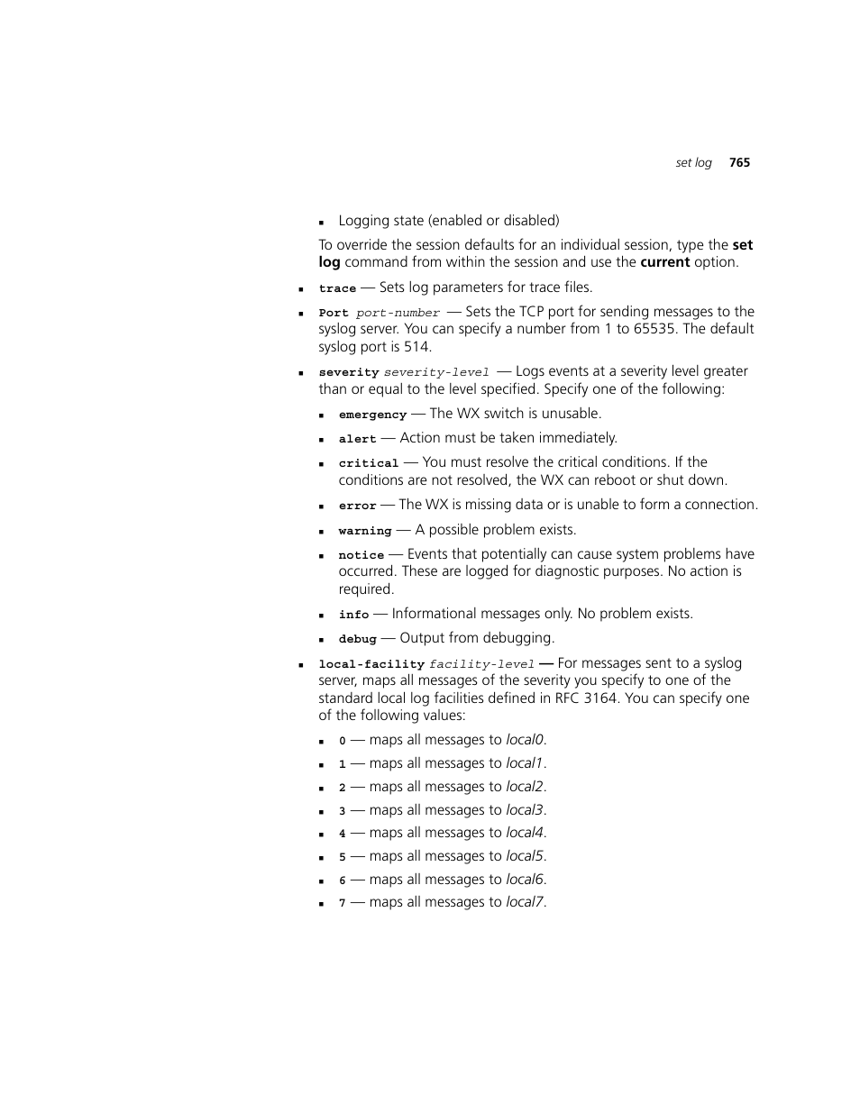 3Com WXR100 3CRWXR10095A User Manual | Page 765 / 800