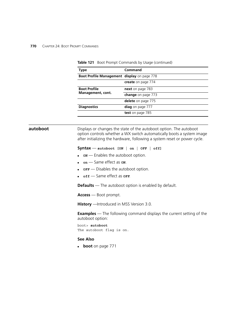 Autoboot | 3Com WXR100 3CRWXR10095A User Manual | Page 770 / 800