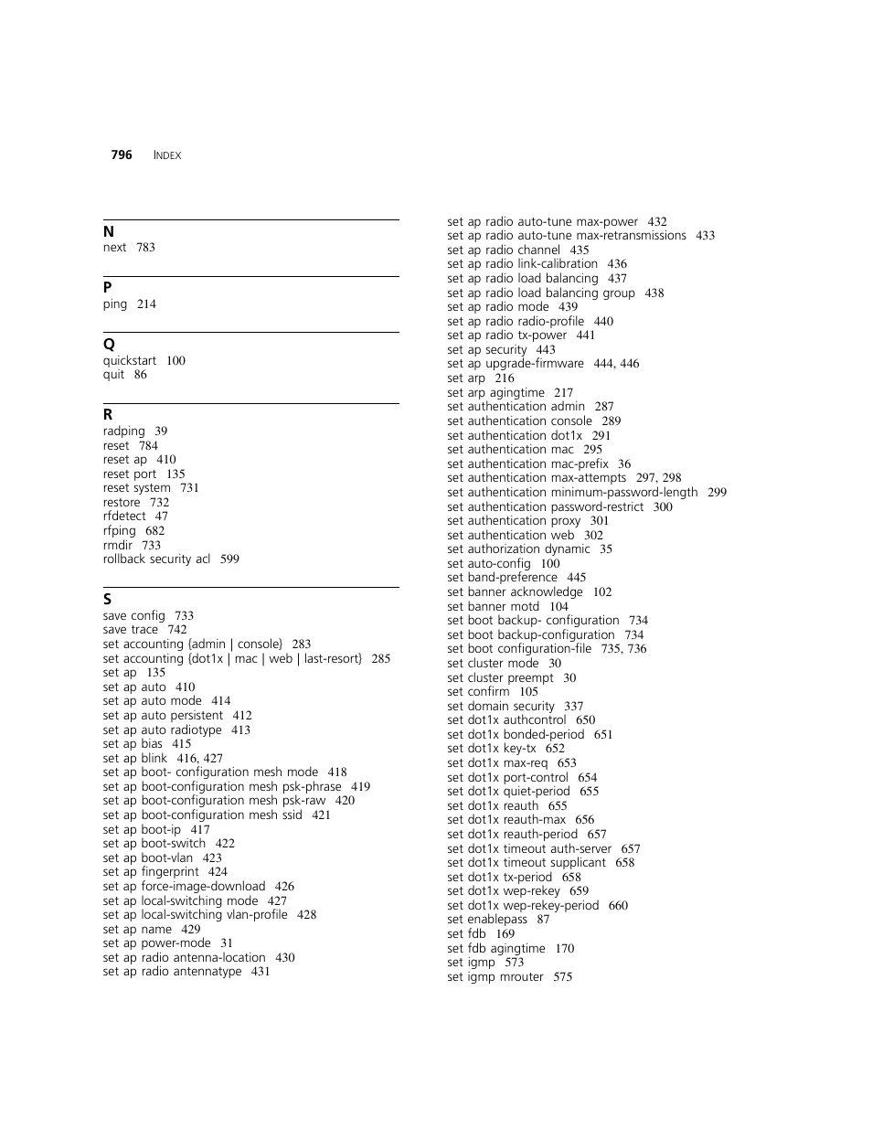 3Com WXR100 3CRWXR10095A User Manual | Page 796 / 800