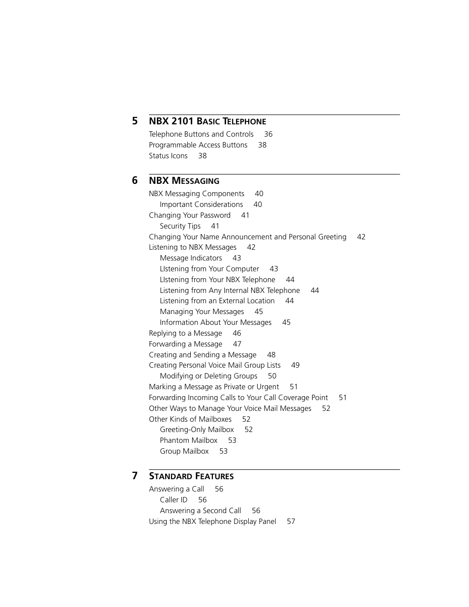Nbx 2101 b, Nbx m | 3Com NBX 3101 User Manual | Page 4 / 126