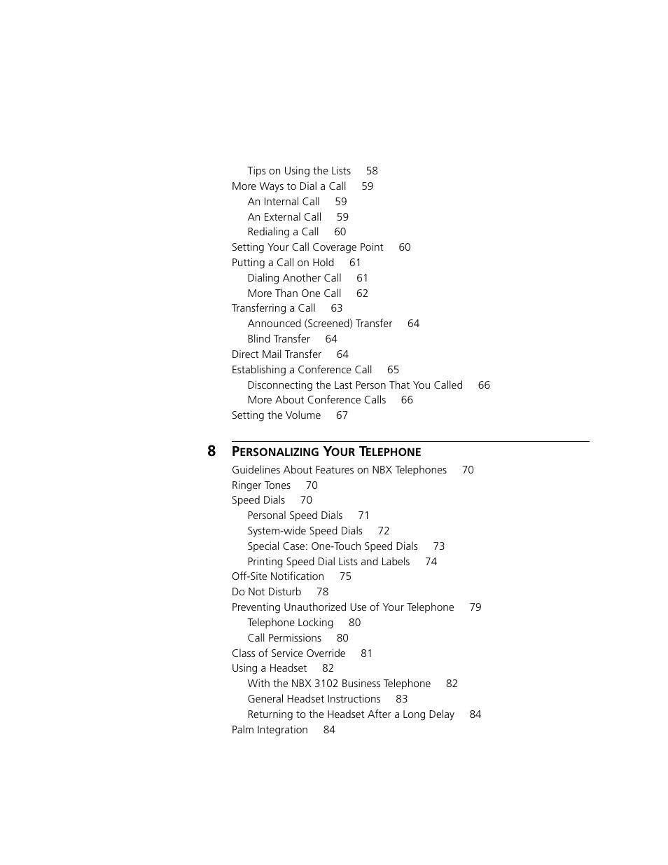 3Com NBX 3101 User Manual | Page 5 / 126