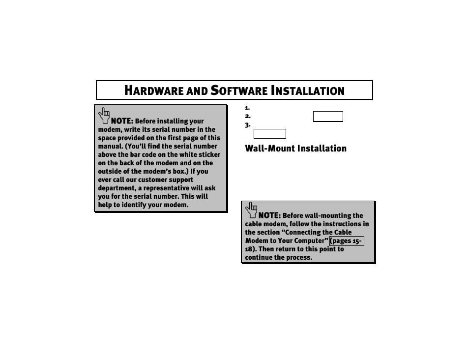Hardware and software installation, Wall-mount installation 11, Ardware and | Oftware, Nstallation | 3Com 2940 User Manual | Page 14 / 40