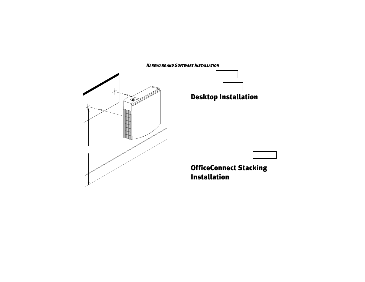 Desktop installation 13 officeconnect, Stacking installation 13, Desktop installation | Officeconnect stacking installation | 3Com 2940 User Manual | Page 16 / 40