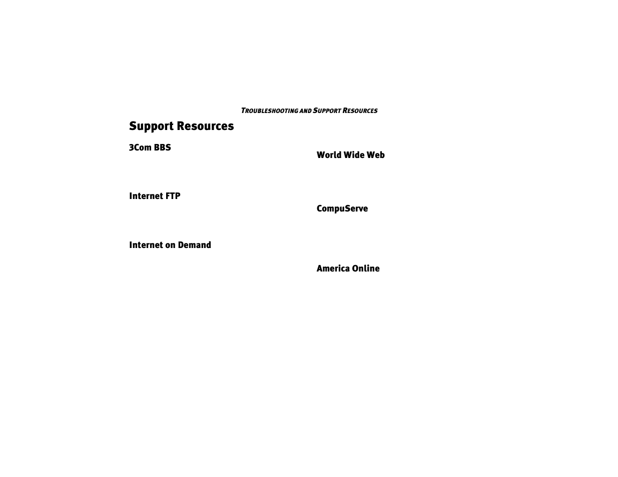 Support resources 25, Support resources | 3Com 2940 User Manual | Page 28 / 40